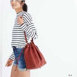 Madewell The Medium Drawstring Transport Tote crossbody new with tags